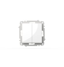 Выключатель двухклавишный ELBI Zena Vega 609-015600-202