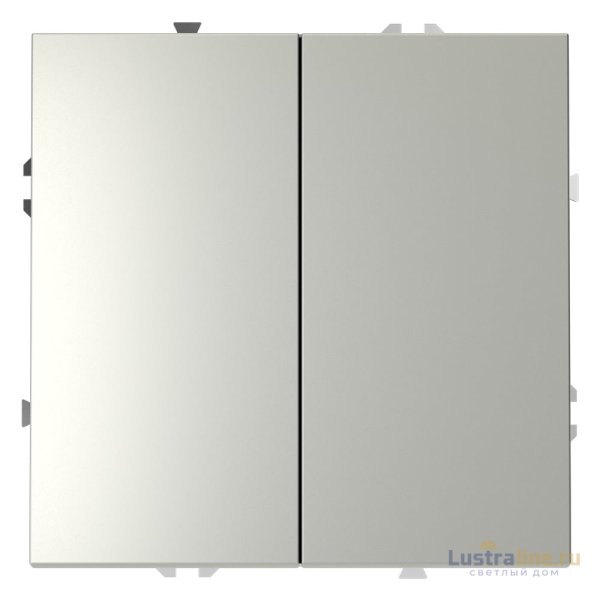 Выключатель двухклавишный Voltum S70 VLS020105