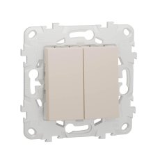 Переключатель двухклавишный перекрестный Schneider Electric Unica New NU521544