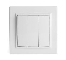 Выключатель трехклавишный Stekker Эрна 39922 Выключатель трехклавишный Stekker Эрна 39922