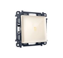 Комплект механизма 1-кл выключателя с подсветкой Ambrella Volt Alfa MA302010