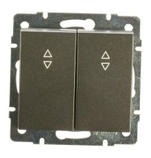 Выключатель проходной двойной Lezard Rain 703-4188-106