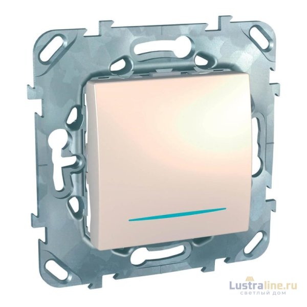Выключатель одноклавишный с подсветкой Schneider Electric Unica MGU5.201.25NZD
