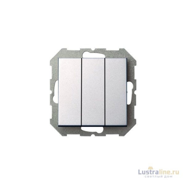 Выключатель трехклавишный Liregus Epsilon 28-174