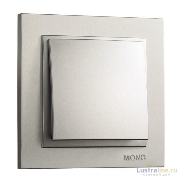 Выключатель одноклавишный Mono Electric Despina 10А 250В серебро 102-212125-100