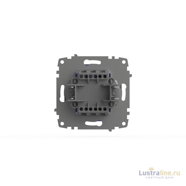 Выключатель одноклавишный проходной с подсветкой ELBI Zena Vega 609-011400-210