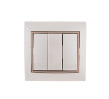 Выключатель тройной Lezard Mira 701-3031-109