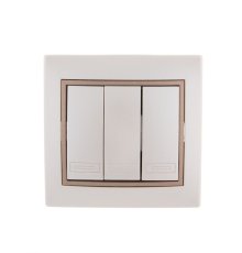 Выключатель тройной Lezard Mira 701-3031-109
