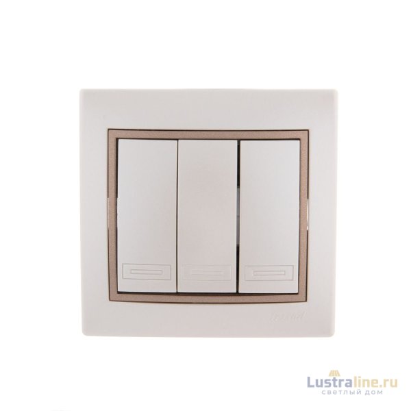 Выключатель тройной Lezard Mira 701-3031-109
