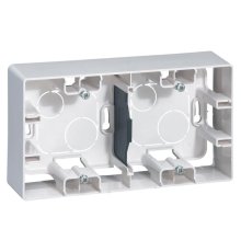 Коробка для накладного монтажа 2-постовая Legrand Etika белая 672530