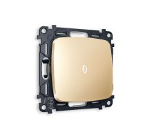 Комплект механизма 1-кл проходного выключателя с подсветкой Ambrella Volt Omega MO602035