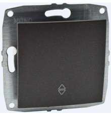 Выключатель одноклавишный проходной Mono Electric Despina-Larissa 10А 250В графит 500-002025-109