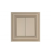 Переключатель двухклавишный Liregus Retro 29-112