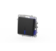 Выключатель одноклавишный с подсветкой ELBI Zena Vega 609-014800-201