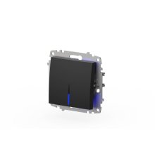 Выключатель одноклавишный с подсветкой ELBI Zena Vega 609-014800-201