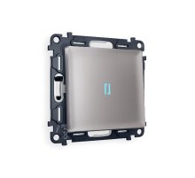 Комплект механизма 1-кл проходного выключателя с подсветкой Ambrella Volt Alfa MA502040