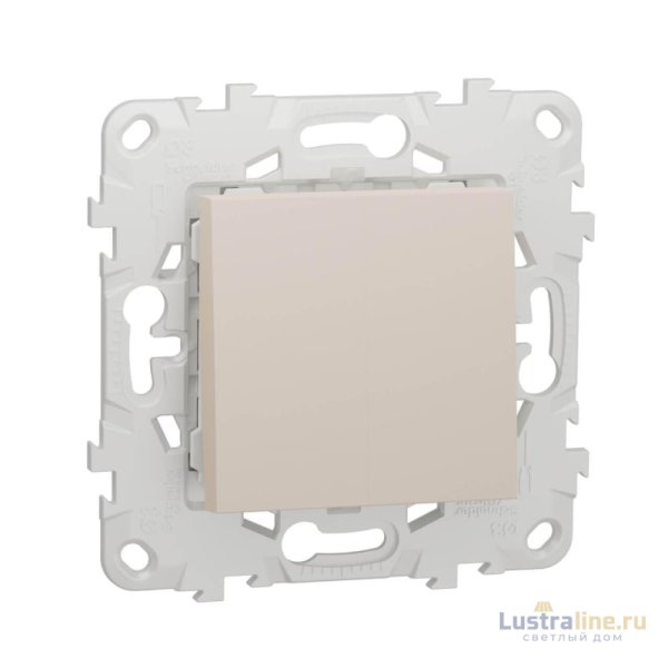 Переключатель двухклавишный Schneider Electric Unica New NU521344