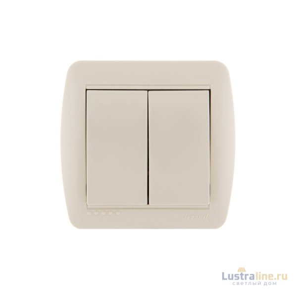 Выключатель двойной Lezard Demet 711-0300-101