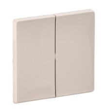Лицевая панель Legrand Valena Life выключателя двухклавишного слоновая кость 755021