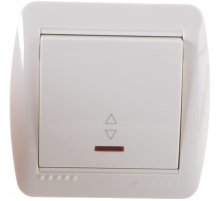 Выключатель проходной с подсветкой Lezard Demet 711-0300-114