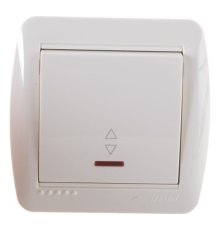 Выключатель проходной с подсветкой Lezard Demet 711-0300-114