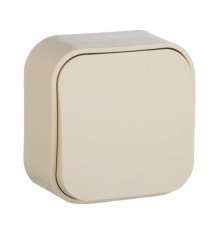 Выключатель одноклавишный Legrand Quteo 10A 250V слоновая кость 782230