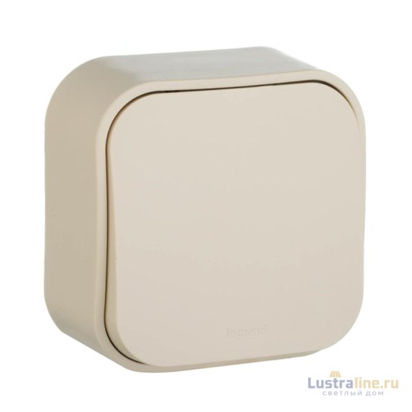 Выключатель одноклавишный Legrand Quteo 10A 250V слоновая кость 782230