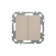 Переключатель двухклавишный Liregus Retro 29-112