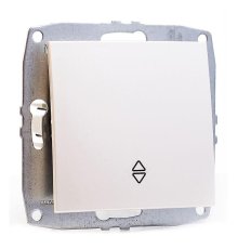 Выключатель одноклавишный проходной Mono Electric Despina-Larissa 10А 250В жемчуг 500-002525-109