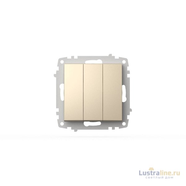 Выключатель трехклавишный ELBI Zena Vega 609-012500-254 Выключатель трехклавишный ELBI Zena Vega 609-012500-254