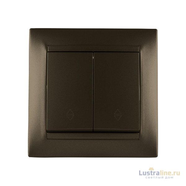 Выключатель двухклавишный на 2 направления Лама TDM Electric SQ1815-0707