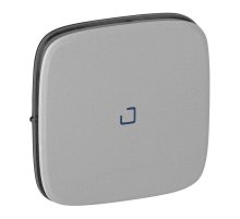 Лицевая панель Legrand Valena Allure выключателя одноклавишного с подсветкой алюминий 755087
