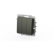 Выключатель трехклавишный ELBI Zena Vega 609-011100-254