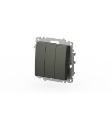 Выключатель трехклавишный ELBI Zena Vega 609-011100-254