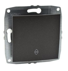 Выключатель одноклавишный перекресный Mono Electric Despina-Larissa 10А 250В графит 500-002025-112