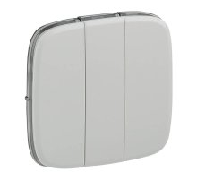 Лицевая панель Legrand Valena Allure выключателя трехклавишного белая 755035