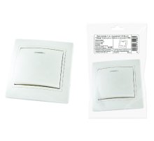 Выключатель одноклавишный с подсветкой Таймыр TDM Electric SQ1814-0504