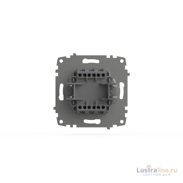 Выключатель двухклавишный проходной ELBI Zena Vega 609-010300-211