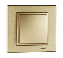 Выключатель одноклавишный Mono Electric Despina-Larissa 10А 250В титан 500-002225-100 Выключатель одноклавишный Mono Electric Despina-Larissa 10А 250В титан 500-002225-100