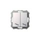 Переключатель двухклавишный Liregus Epsilon 28-179