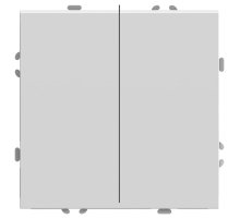 Переключатель двухклавишный Stekker RSW10-5107-01 Эмили 49869