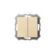 Выключатель двухклавишный Liregus Epsilon 28-0572