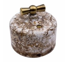 Выключатель двухклавишный Bironi Ришелье R1-212-09