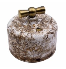 Выключатель двухклавишный Bironi Ришелье R1-212-09