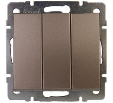 Выключатель тройной Lezard Rain 703-3188-109