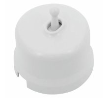 Выключатель одноклавишный проходной тумблерный Bironi Лизетта B1-231-21