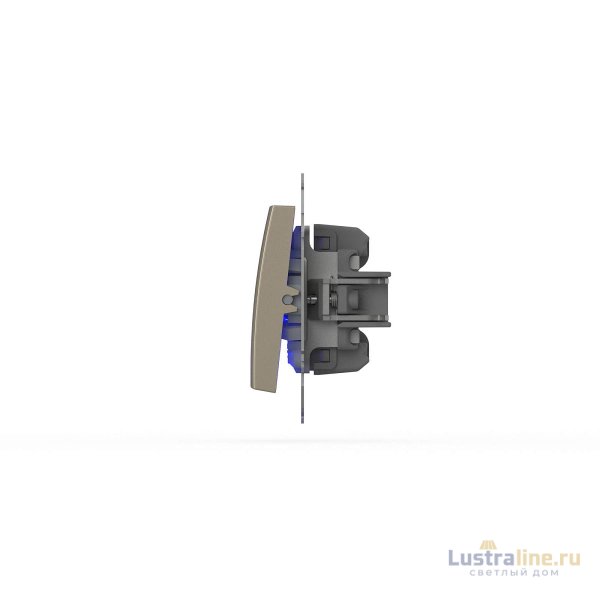 Выключатель двухклавишный с подсветкой ELBI Zena Vega 609-012500-203 Выключатель двухклавишный с подсветкой ELBI Zena Vega 609-012500-203