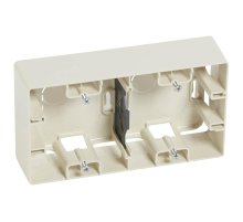 Коробка для накладного монтажа 2-постовая Legrand Etika слоновая кость 672540