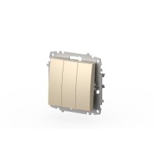 Выключатель трехклавишный ELBI Zena Vega 609-012500-254