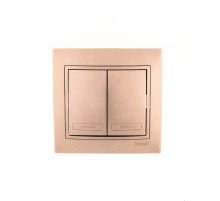 Выключатель двойной Lezard Mira 701-3131-101